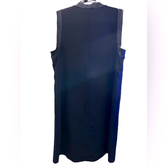 Trina Turk Navy Blue Satin Sleeveless Sheath Dress – Size 2 - Picture 4 of 4